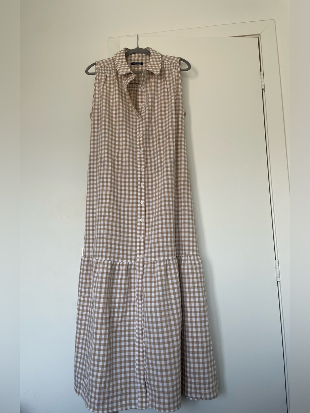 Tommy Hilfiger Gingham Button-Up Maxi Dress - Picture 2 of 13